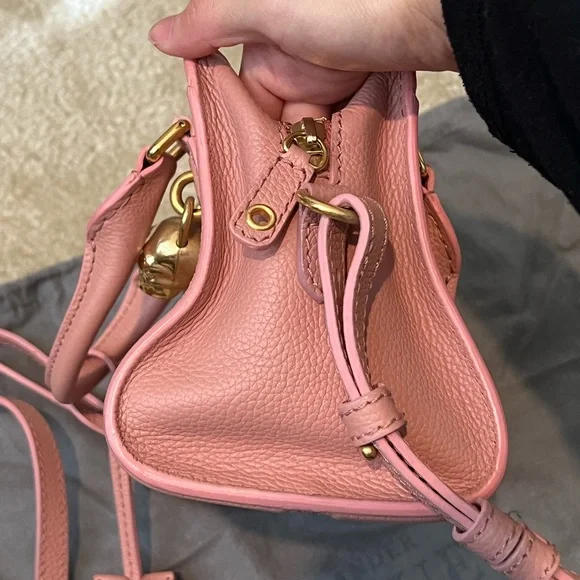 Alexander McQueen Mini Padlock Satchel Pink - Picture 4 of 12